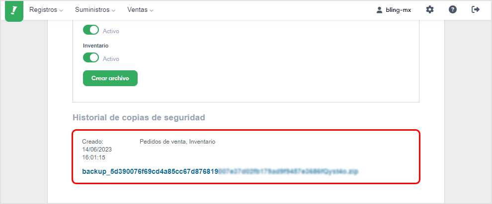 Historial