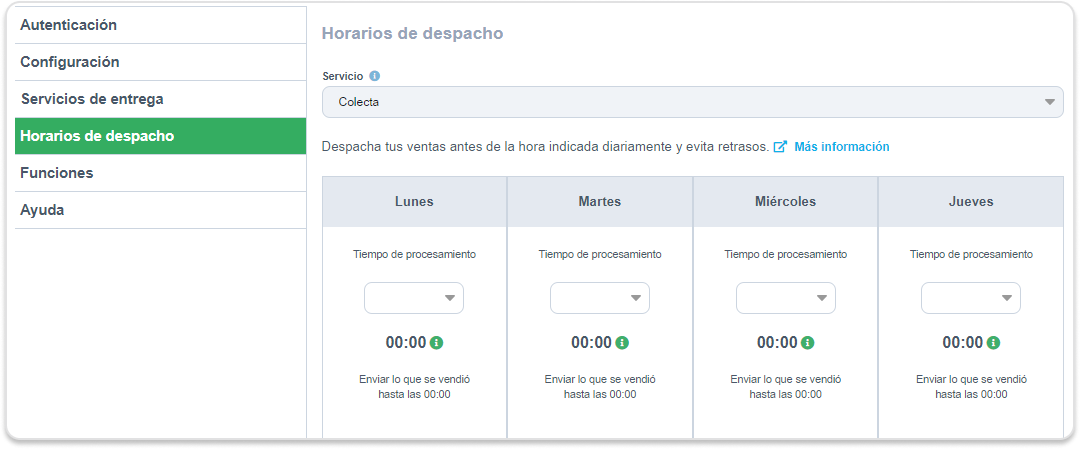 Horarios