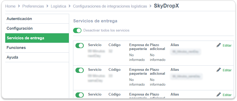Servicios