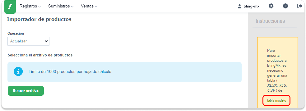 tabla modelo - importacion de productos hoja.png