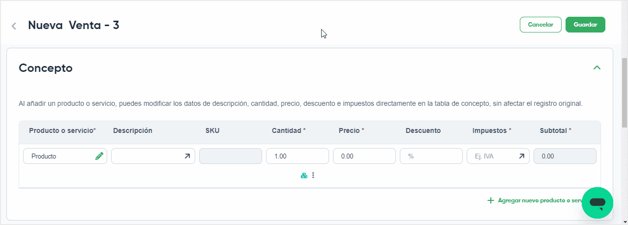 dados de impuesto en la venta - mis ventas.gif