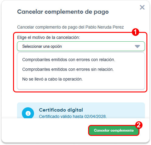 cancelar complemento - factura - elige.png