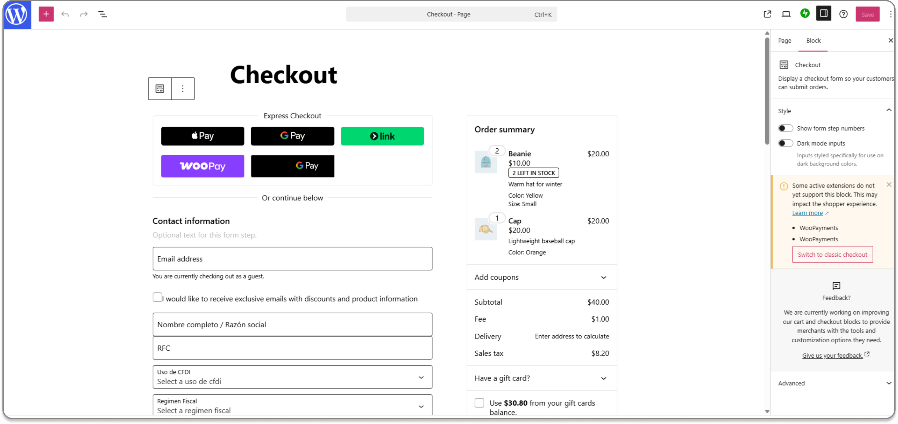 checkout pages woommerce.png